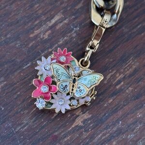 Juicy Couture  Floral Butterfly Charm with Crystals